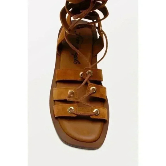 FREE PEOPLE Sun Chaser Tall Gladiator Sandal / Tan - Picture 6 of 10